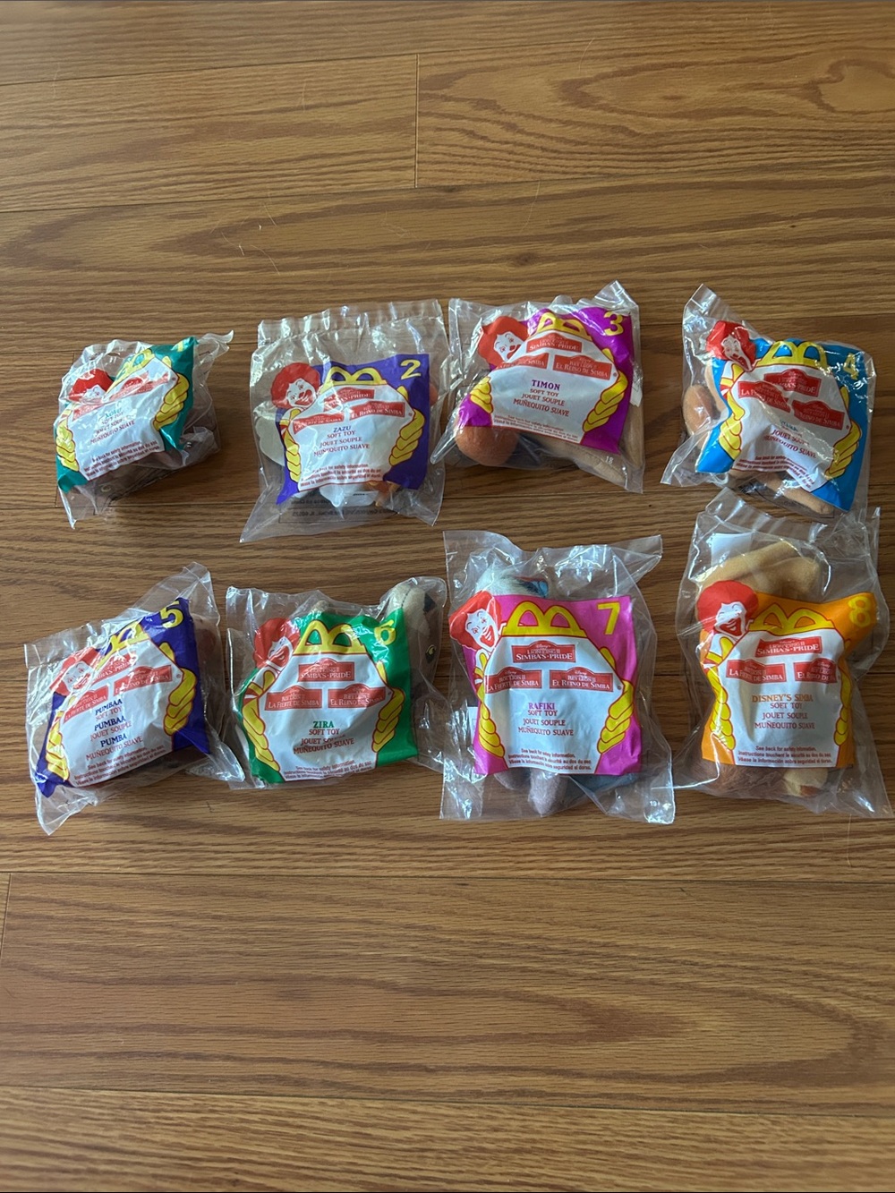 McDonald's Lion king II Simbas Pride Happy Meal Plush Set in Sealed Bags